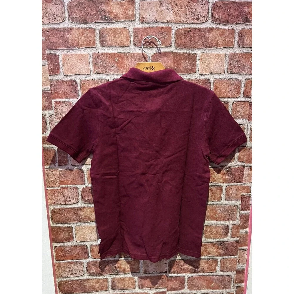 Gap Kids Size Large Solid Burgundy Collared ShortSlv Button Up School Polo Shirt